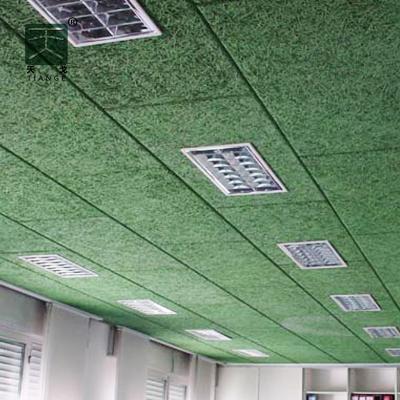 China Modern Stadium TianGe Factory Cement Wood Chips Acoustic Ceiling for sale