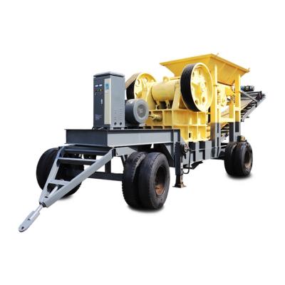 China Stone Crushing Compact Structure Mobile Jaw Crusher For Rock Quarry for sale