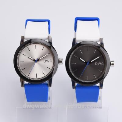 Chine Montre rapide de sports de silicone de la livraison, montres de quartz de couverture arrière d'acier inoxydable à vendre