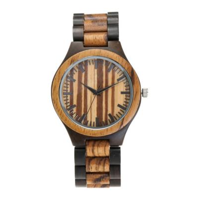 Cina L'orologio di lusso di vetro minerale di legno naturale con ha personalizzato la vostra propria marca in vendita