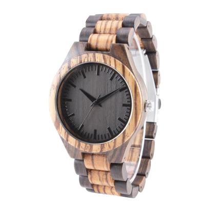 China wholesale black quartz womens watch custom logo wood watch for sale