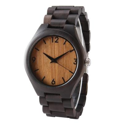 Chine Montre en bambou de quartz de montre-bracelet d'hommes du cadran 3 de résistant à l'eau en bois d'atmosphère à vendre