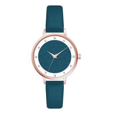 China cajeros automáticos resistente de lujo de Diamond Women Quartz Watches Water de la correa de cuero 3 en venta