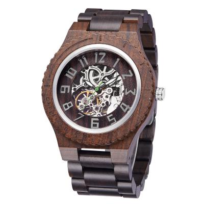 China Natural Wood Men Women Mechanical Watch Custom Logo Rohs CE for sale