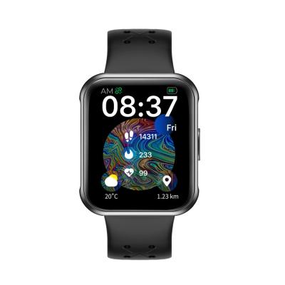 China Preto quadrado da caixa PVD da liga do relógio de pulso do Smart Watch de Bluetooth do tela táctil à venda