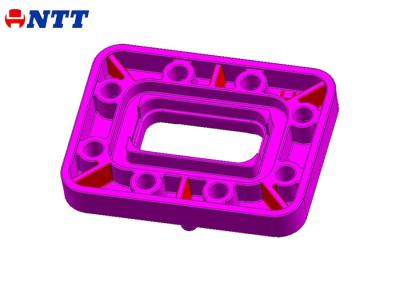 China Moldflow Injection Mold Tooling GV - 5HL Square Flanges Interchangeable Inserts Edge Gates for sale