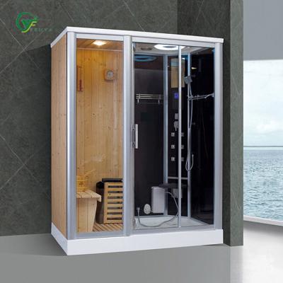 China Hot Selling Computer Control Panel New Design Hotel Use Steam Dry Sauna With Shower for sale