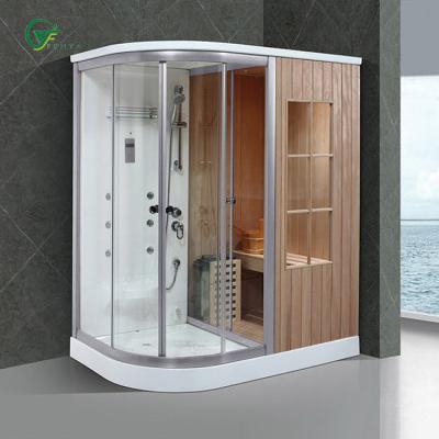 China Computer Control Panel Good Quality 220V Electric Shower Combo Sauna for sale