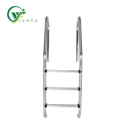 China Customized Swimming Pools Durable 316 Stainless Steel Swimming Pool Escalator Portable 3 Step Ladder for sale