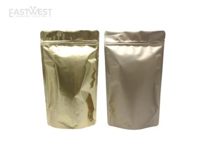 China Matte Stand Up Zipper Resealable Aluminum Foil Bags Light Weight Medicine Packaging for sale