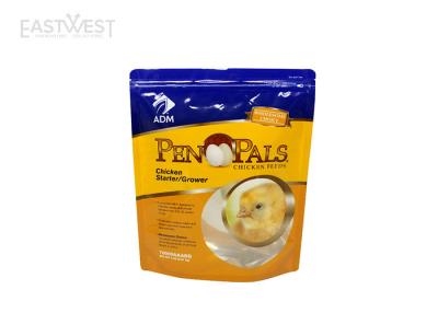 China Resealable Pet Food Laminated Packaging Pouches With Pull Zipper Tear Notch for sale