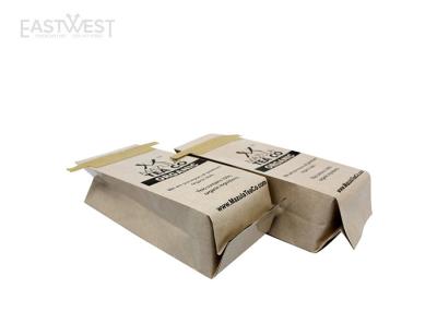 China Eco Friendly Krat Paper Coffee Bean Packaging Bags Customized Side Gusset Pouch for sale