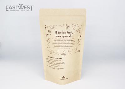 China High Barrier Laminated Kraft Paper Pouch Natural Looks For Display Customized Size for sale