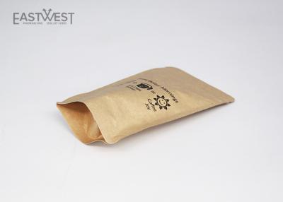 China Clear Window Stand Up Kraft Paper Pouch Child Resistant High Barrier Performance for sale