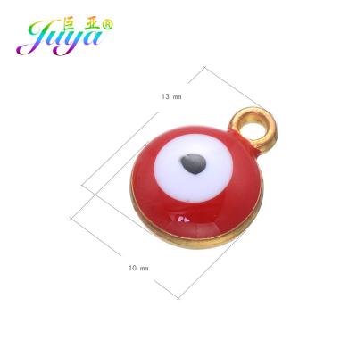 China DIY Handwork Zinc Alloy Enamel Charms Greek Evil Eye Charms Pendant For Women Handmade Men Turkish Jewelry Making Components for sale