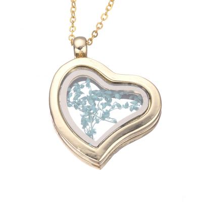 China FASHIONABLE Heart Pendant Memory Pendant Floating Necklace for sale