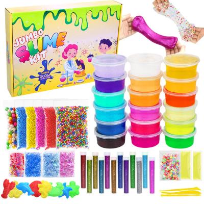 China 12 Colors Safe Non-Toxic Plasticine Modeling Clay Slime Play Crystal Mud Made In Standard Material for sale