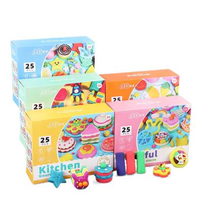 China Children Educational DIY Pottery Modeling Clay Magic Plasticine Play Dough for sale