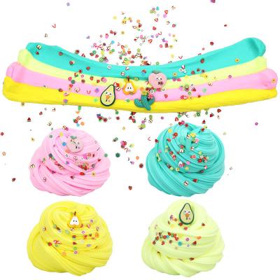 China 2022 DIY Toy Set Hot Selling Educational Butter Fluffy Kids Non-Toxic Slime Toys Supplier Diy Making Kit Slime for sale