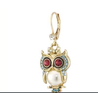 China Nickel Free Personalized Cute Cartoon Creatures Owl Long Pendant Earrings Girls for sale