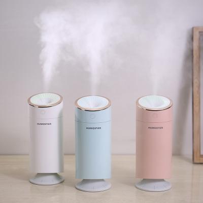 China Led Changing Light 300ml Mini Air Humidifier Essential Oil Diffuser For Home Car Usb Mist Maker With Led Night Lamp for sale