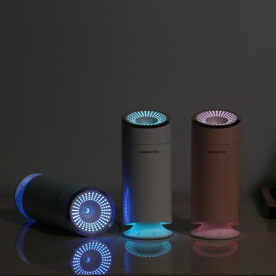 China Led Changing Small Humidifier Mini Usb Air Diffuser With Portable Light Home Usb Led Lights Car Mini Humidifier Aroma Diffuser for sale