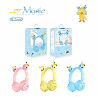 China New Hot Cute Yellow Little Duck Children Headband Private Model Headphone With Wireless And Stereo Folding Music for sale