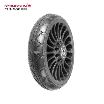 China Rubber tires 5.5X1 factory car / scooter / custom wholesale medical balance car / robot free inflatable hollow rubber tires etc. for sale