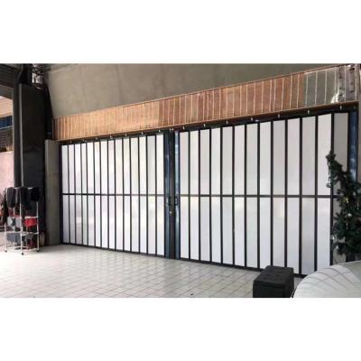 China Mall Crystal Shop Folding Partition Room Beauty Car Wash Door Thermal Insulation Aluminum Alloy Folding Anti-theft Sliding Door for sale