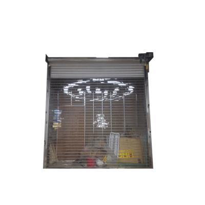 China YKTTOU Thermal Insulation Polycarbonate Aluminum PC Plastic Transparent Crystal Roller Shutters Roll Up Clear Door For Commercial Store for sale