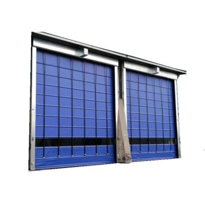 China Heat Insulation Factory Chemistry Lab Use Stacking Door 9x8 Garage Door Quick Single Stacking Bifold Insulation for sale