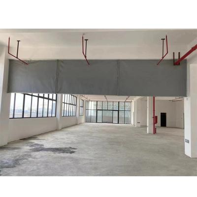 China Fire Protection Customized Gray Colors Fiberglass Smoke And Fire Curtains For Restaurants Hotels Hospitals for sale