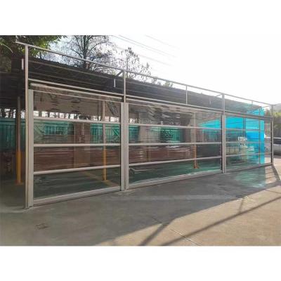 China Commercial Clear Rolling Door Storefront Door Shutter Thermal Insulation Roller Auto Clear Polycarbonate Sheet Roll Up Doors for sale