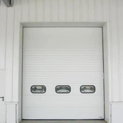 China Waterproof 3 Panel Lift Up Sliding Door Industrial Overhead Lifting Door For Cold Room for sale