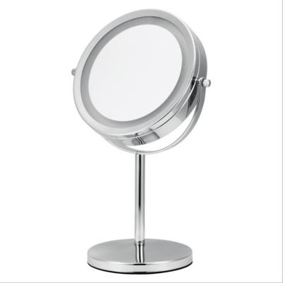 China Desk Lighted LED Lighted Cosmetic Mirror With 3X / 5X / 7X / 10X Magnification for sale