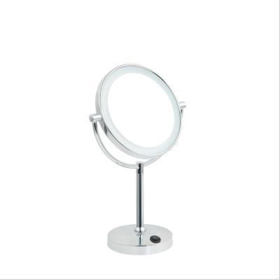 China Hot Sale 3X Lighted Magnification Mirror Lighted Makeup Bathroom Cosmetic Mirror for sale