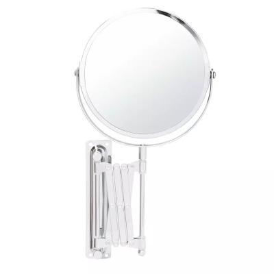 China Double Side Lighted Home Enlarging Wall Mounted Shaver Magnifying Mirror for sale