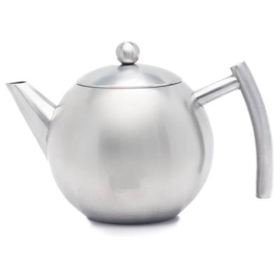 China Sustainable stainless steel teapot with removable Infuser for loose leaf and tea bags, for sale