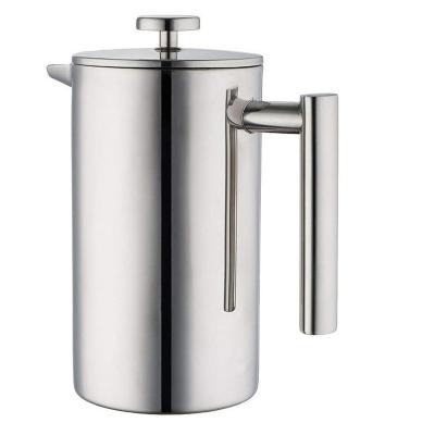 China Double Wall 304 Stainless Steel Manual Coffee Percolator Maker Pot Viable French Press Cafe FOR HOME USE for sale