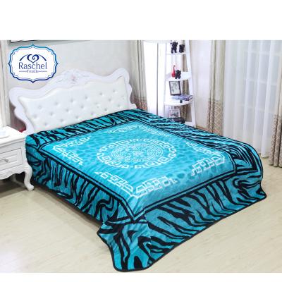 China Anti-pilling 100% Polyester Spain Style Embossed Geometry Blanket By Design for sale