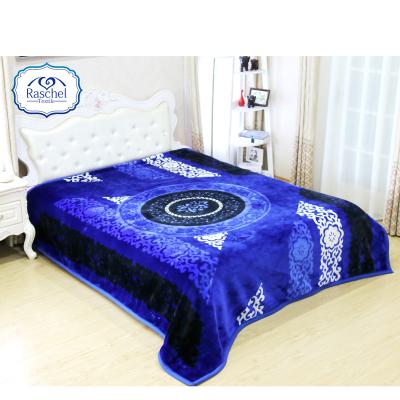 China Geometric Design Raschel Algeria Mink Blanket from China Supplier Anti-pilling for Winter for sale