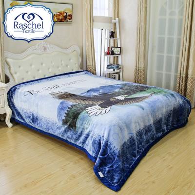 China China supplier anti-pilling super soft embossed Korea style large size animal raschel blanket for sale