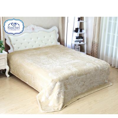 China Single Solid Embossed Turkish Mink 1ply Diamond Large Size Anti-pilling Full Blanket for sale