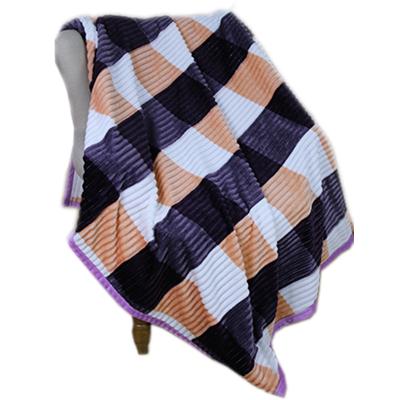 China Wholesale 100% Polyester Super Soft Folded Blanket Flannel for sale