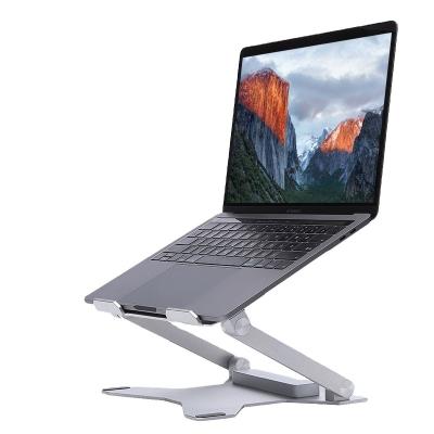 China (Size) Aluminum Alloy Adjustable Portable Folding Laptop Stand Ergonomic Adjustable Height Folding Laptop Stand Holder for sale