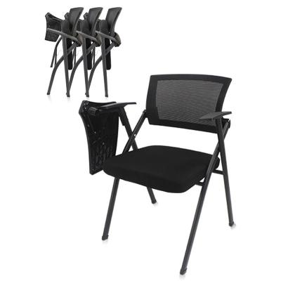 China New Cheap Student Training Conference Chair (Height) Adjustable Training Chair With Strong Flat Notepad for sale