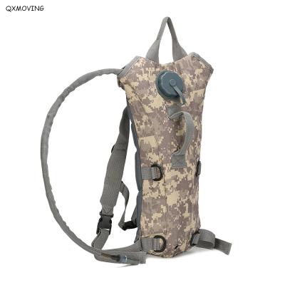 China QXMOVING Waterproof Outdoor Sports Camouflage Drinking Water Bag Hydration Tactical Backpack for Mountaineering Camping for sale