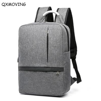 China With QXMOVING USB Business Backpack USB Charging Port Portable Travel Sports Laptop Leisure School Backpack for sale