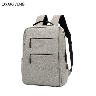 China With QXMOVING Single USB Business Travel Laptop Backpack With Laptop Compartment USB Filling for sale