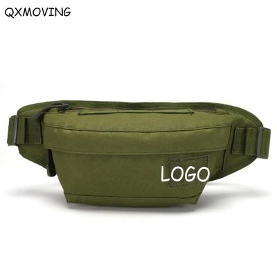 China QXMOVING Anti-theft Army Camouflage Chest Bag Military Mobile Phone Bags Fishing Outdoor Travel Waist Running Bag for sale